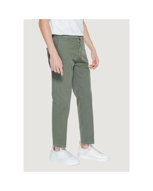 Liu Jo Green Cotton Casual Pants for men