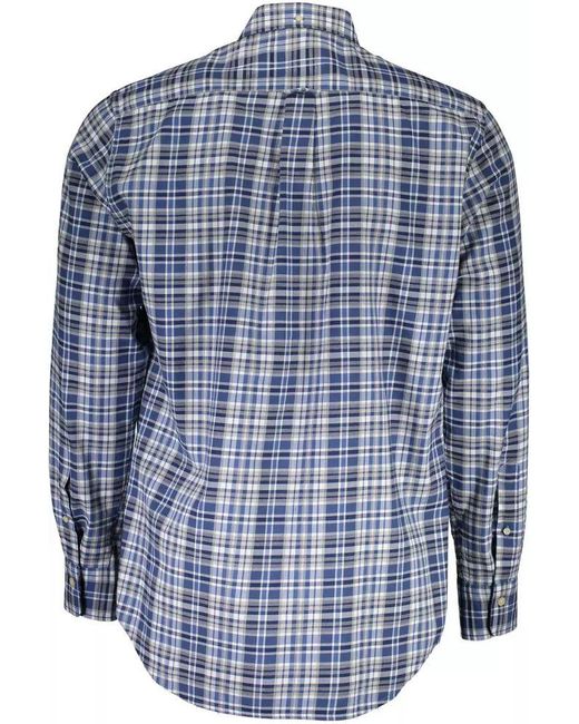 Gant Blue Cotton Shirt for men