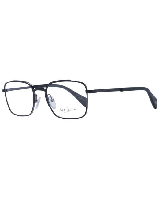 Yohji Yamamoto Black Metal Glasses (frames) for men
