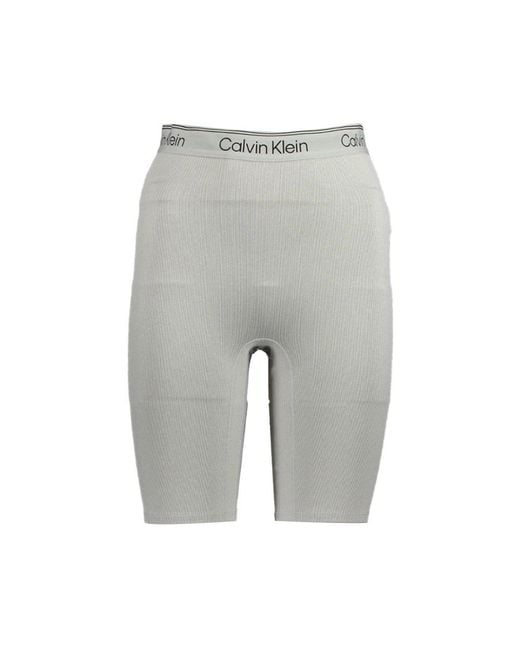 Calvin Klein Gray Grigio Polyester 's Sweatpant