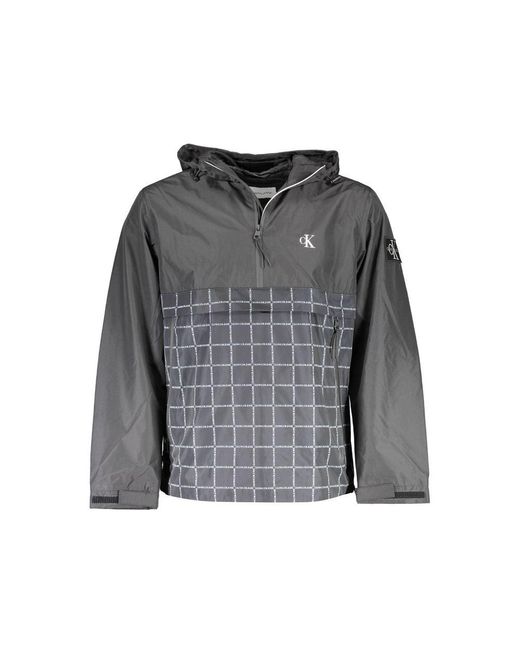 Calvin Klein Gray Polyester Jacket for men