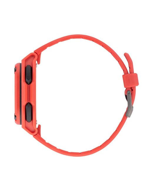 Adidas Red Rubber Digital Watch for men