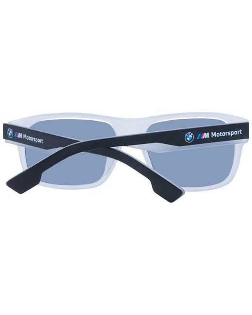 BMW Blue White Plastic Sunglasses for men