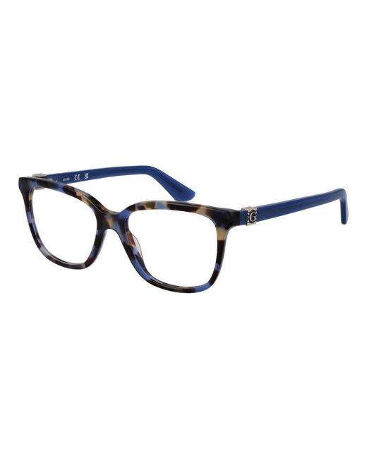 Guess Blue Plastic Glasses (frames) for men