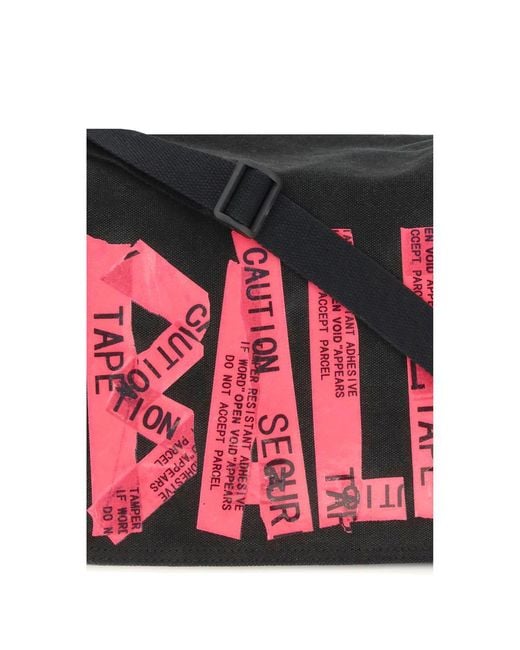 Balenciaga Red Logo Shoulder Bag for men