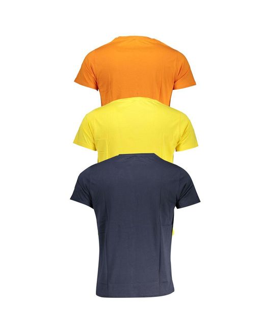 K-Way Yellow Cotton T-shirt for men