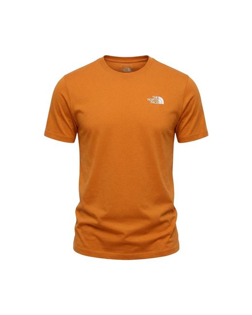 The North Face Orange Cotton T for men