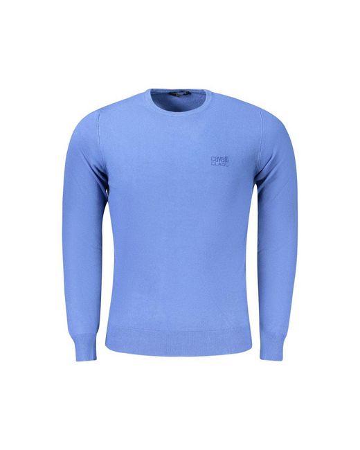Roberto Cavalli Blue Viscosa Sweater for men