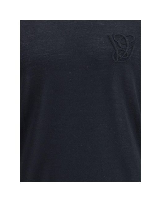 Valentino Blue Virgin Wool Sweater for men