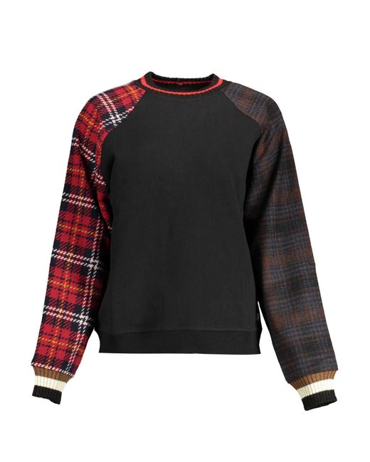 Desigual Black Chic Contrasting Detail Sweatshirt