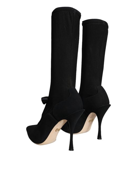 Dolce & Gabbana Black Heeled Boots