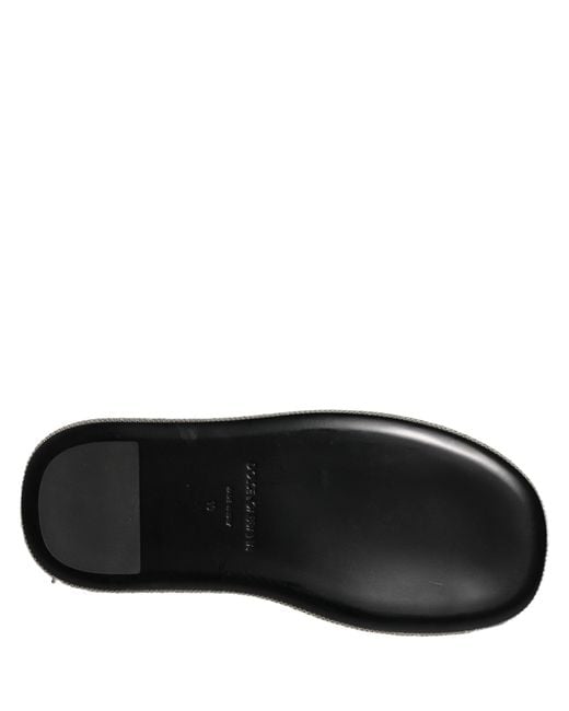 Dolce & Gabbana Black Crystal Embellished Platform Men Slides Shoes for men