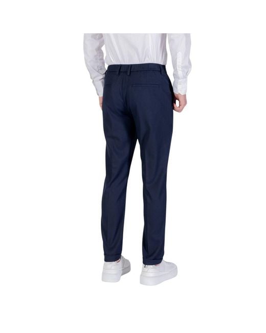 Antony Morato Blue Polyester Skinny Pants for men