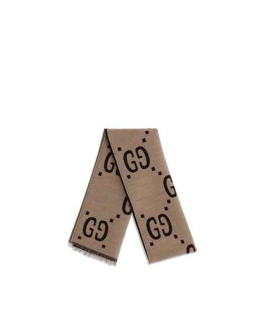 Gucci Brown GG Supreme Scarf for men
