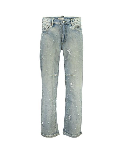 Desigual Blue Cotton Jeans Denim