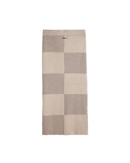 Desigual Natural Viscose Long Skirt