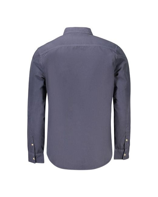Guess Blue Cotton Men's Shirt for men