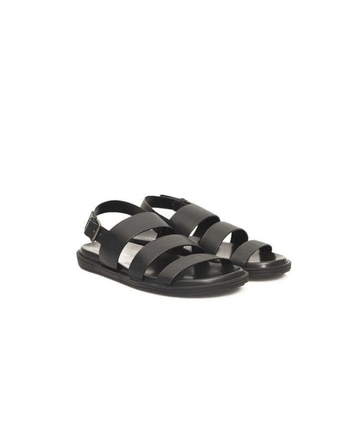 Cerruti 1881 Black Cowhide Men Sandal for men
