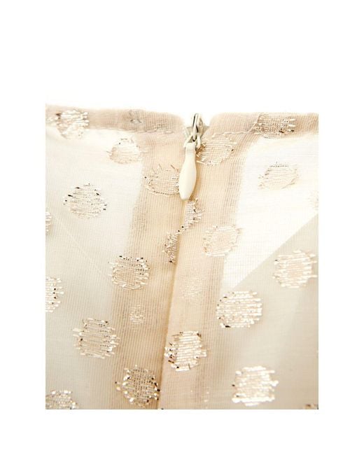 Lardini Natural Beige Cotton Cocktail Dress