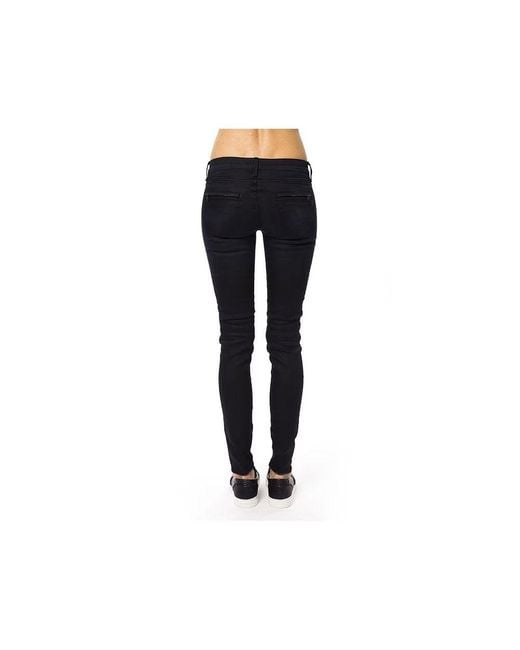 Gas Blue Cotton Skinny Pants