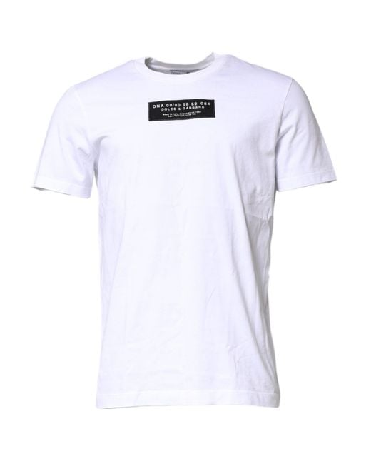 Dolce & Gabbana White Dna 0000 58 62 084 Tshirt for men