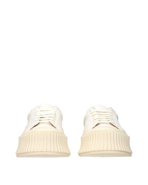 Jil Sander Natural Sneakers Leather/Optic