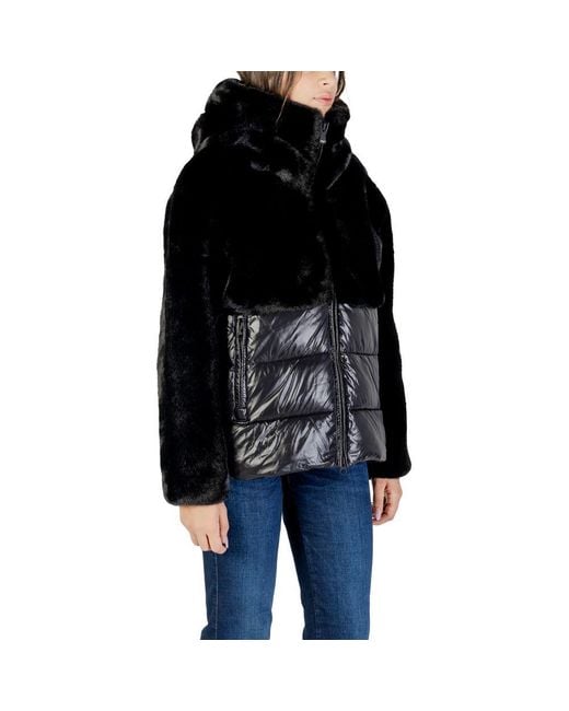 Blauer Black Polyester Coat