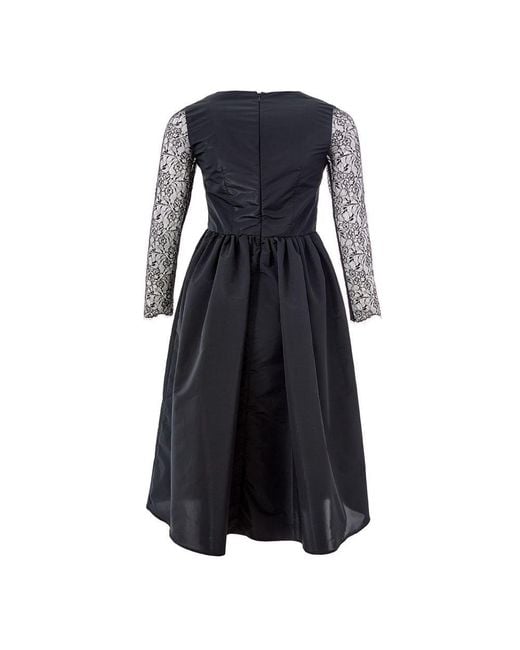 Lardini Black Polyester Cocktail Dress