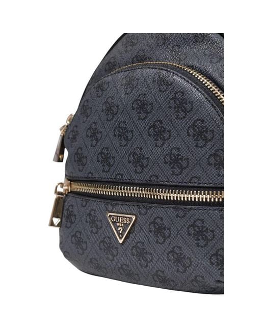 Guess Blue Gray Polyethylene Backpack