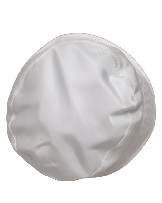 Dolce & Gabbana Gray Men White Nylon Wide Brim Bucket Capello Hat for men