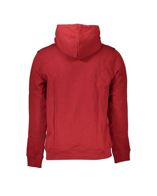 Tommy Hilfiger Red Chic Hooded Cotton Sweatshirt for men