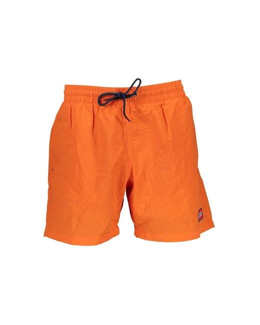 Norway 1963 Orange Polymide Men's Swimwear for men