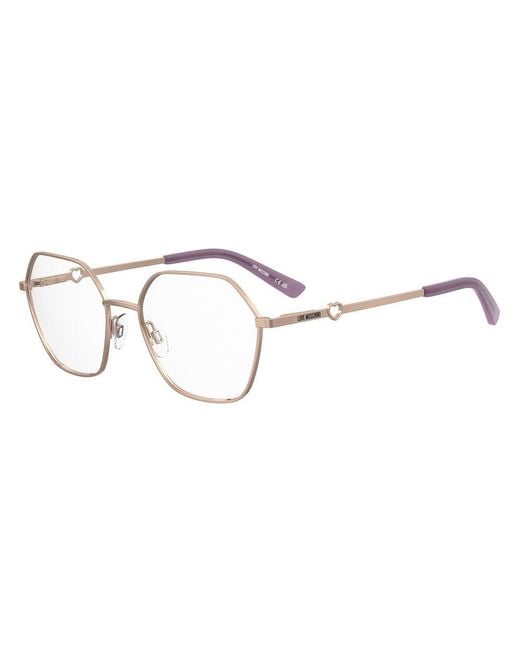 Love Moschino Metallic Metal Glasses (Frames) Accessory
