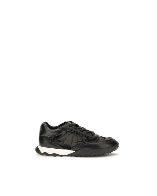Pinko Black Fabric Low Top Sneakers