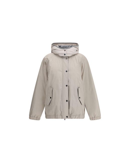Brunello Cucinelli Gray Padded Jacket