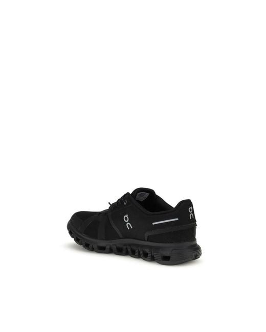 On Shoes Black Polyurethane Athletic Sneakers for men