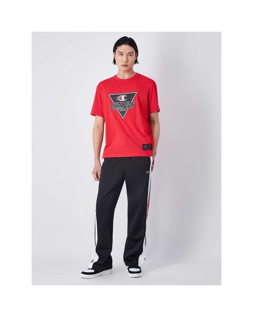 Champion Red Multicolor Cotton Sportswear for men