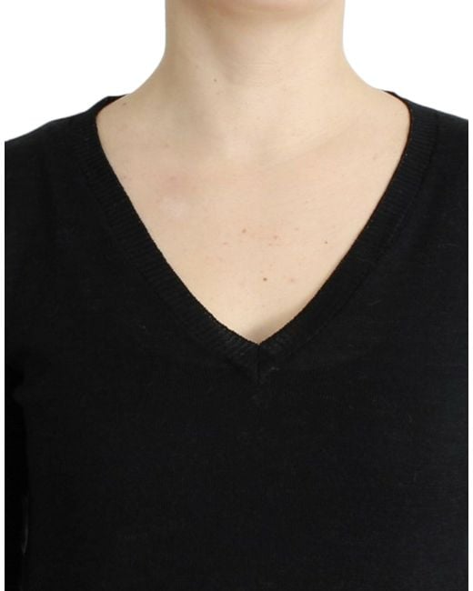 CoSTUME NATIONAL V-neck Lightweight Sweater Black Sig12053