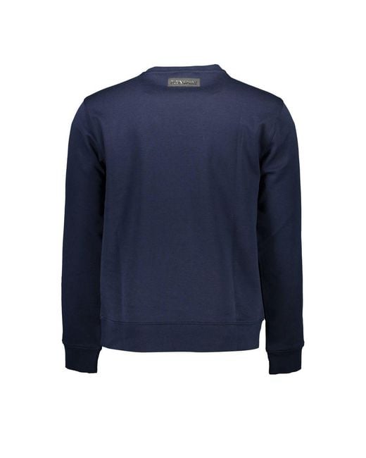 Philipp Plein Blue Cotton Sweatshirt for men