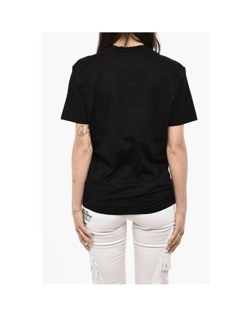 DSquared² Black Short Sleeved Printed T