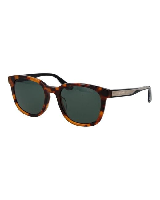 BMW Black Brown Acetate Sunglasses for men