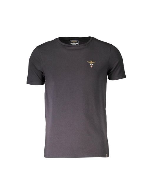Aeronautica Militare Gray Cotton T-Shirt for men