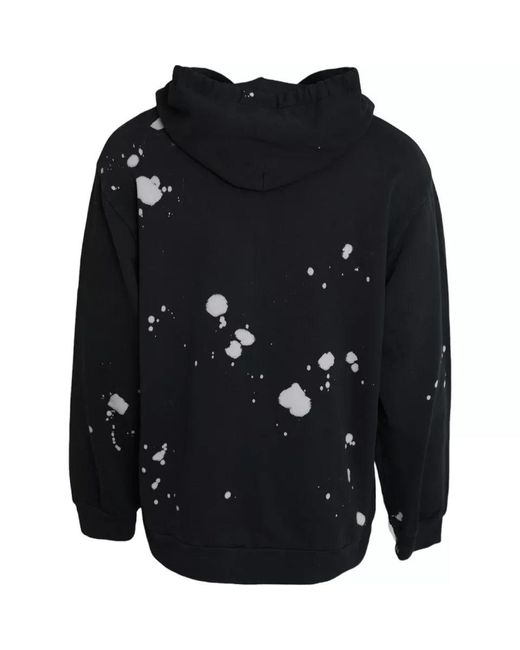 Dolce & Gabbana Black Sicilian Hooded Sweatshirt Sweater for men