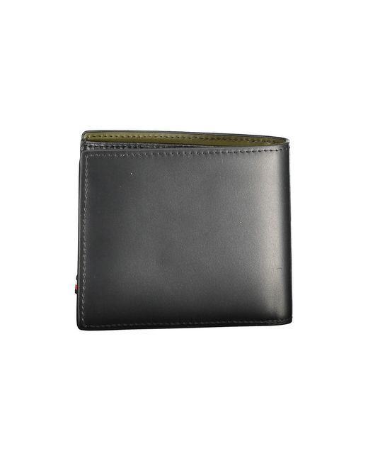 Tommy Hilfiger Black Leather Men's Wallet for men