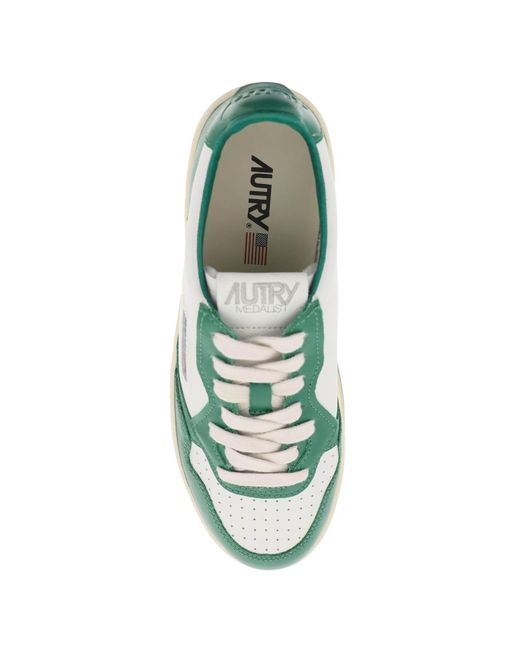 Autry Green Medalist Low Sneakers