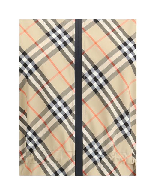 Burberry Natural Archivio Check Hooded Jacket