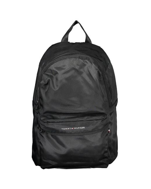 Tommy Hilfiger Black Polyester Backpack for men