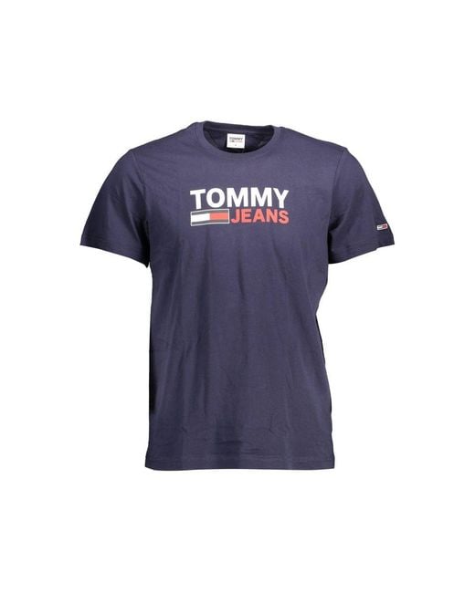 Tommy Hilfiger Blue Cotton Men T for men