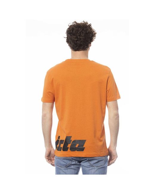INVICTA WATCH Orange Cotton T-Shirt for men