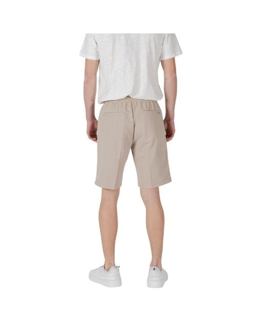Antony Morato Natural Beige Polyester Bermuda Shorts for men